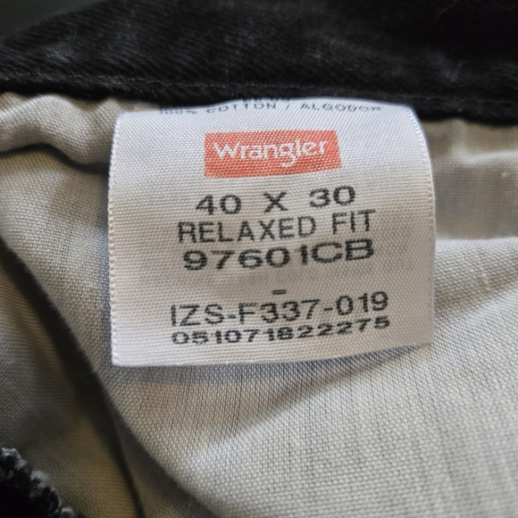 Wrangler Black Relaxed Fit Jeans Classic Style - Picture 5 of 5